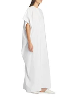 Saule Cotton Split-Neck Caftan