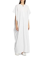 Saule Cotton Split-Neck Caftan