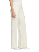 Foulard Wool, Silk & Linen Wide-Leg Pants