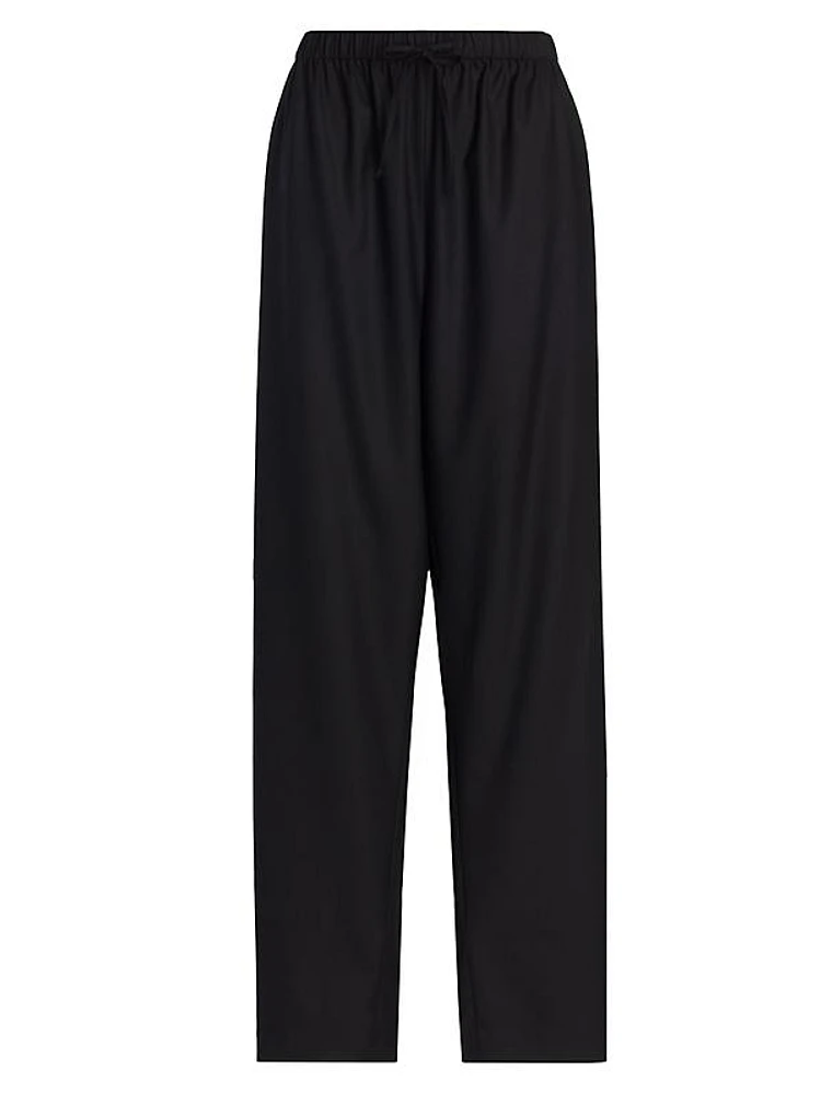 Hubert Wool Wide-Leg Pants