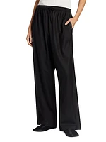 Hubert Wool Wide-Leg Pants