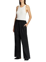 Hubert Wool Wide-Leg Pants