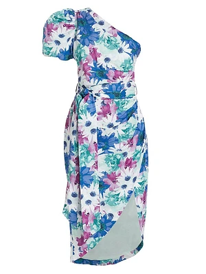 Cove Floral Linen Midi-Dress