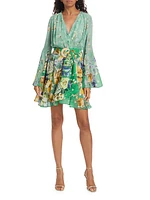 Migration Floral Wrap Minidress