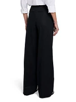 Pleated High-Rise Trousers