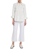 Emilia Studded Cotton Shirt