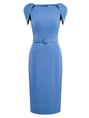 Ivette Crêpe Midi Cocktail Dress