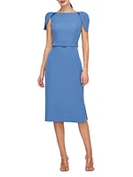 Ivette Crêpe Midi Cocktail Dress