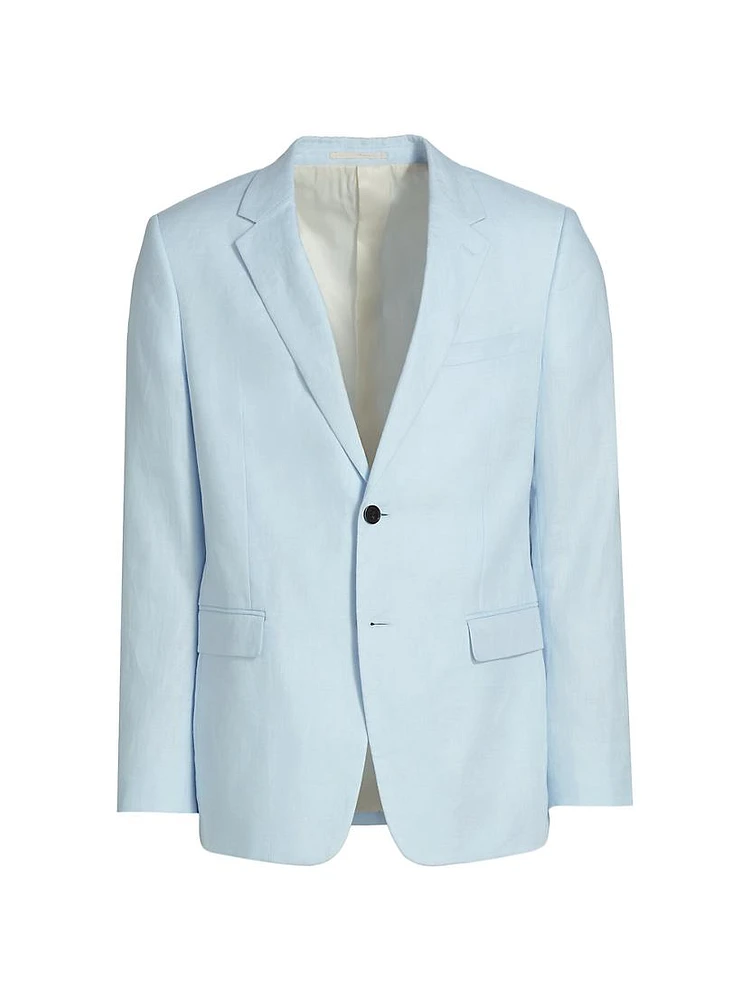 Chambers Linen Two-Button Suit Jacket