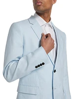 Chambers Linen Two-Button Suit Jacket