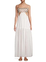 Atalia Mirror Cut-Out Maxi Dress