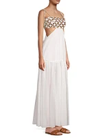 Atalia Mirror Cut-Out Maxi Dress