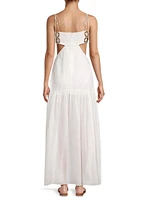 Atalia Mirror Cut-Out Maxi Dress