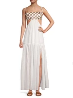 Atalia Mirror Cut-Out Maxi Dress