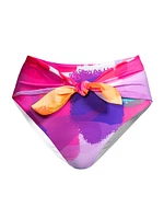 Rainbow Waterfall Tie Bikini Bottom