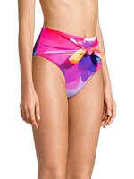 Rainbow Waterfall Tie Bikini Bottom