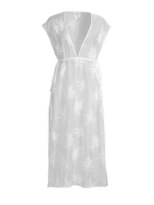 Embroidered Organza Cover-Up