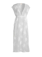 Embroidered Organza Cover-Up