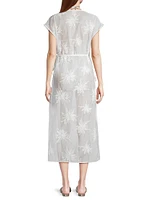 Embroidered Organza Cover-Up