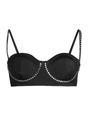 Studded Underwire Bikini Top