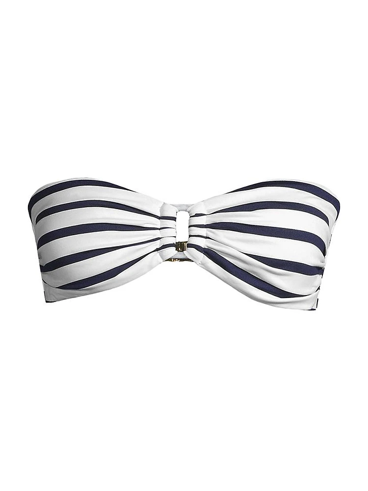 Nautical Stripe Bikini Top