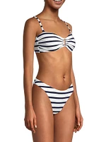 Nautical Stripe Bikini Top