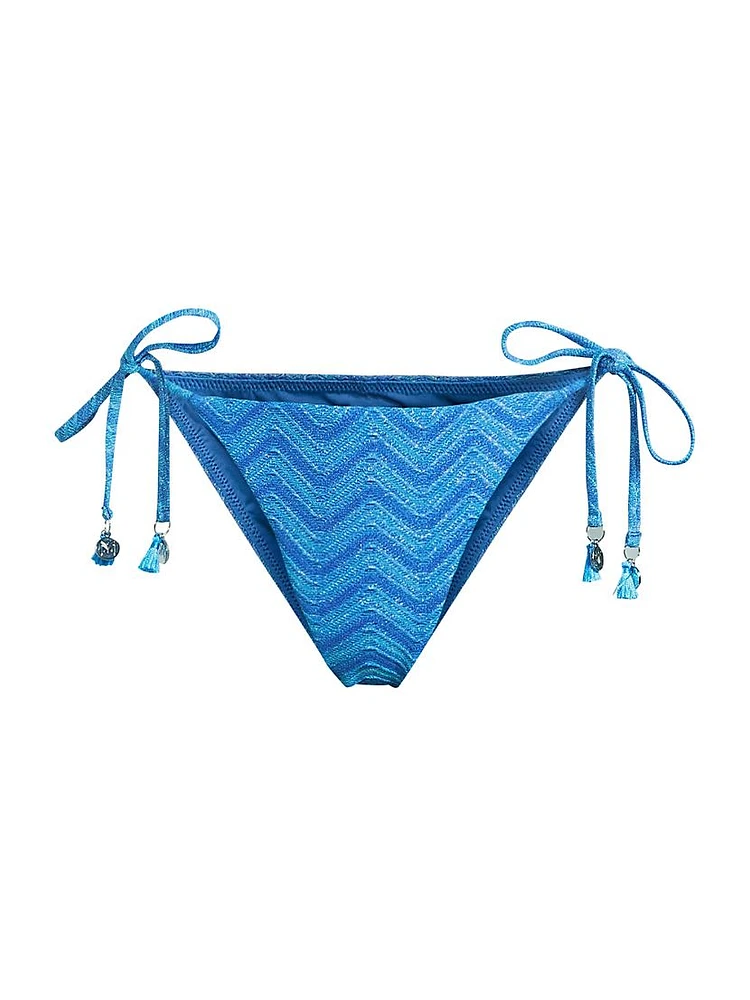 Jacquard String Bikini Bottom