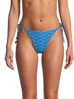 Jacquard String Bikini Bottom