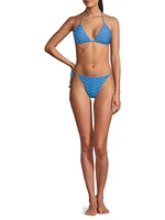 Jacquard String Bikini Bottom