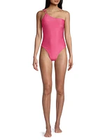 One-Shoulder One-Piece Swimsuit