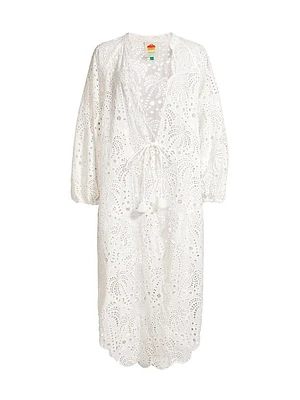 Laise Eyelet Cotton Cover-Up