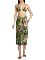 Banana Leaves Cover-Up Skirt