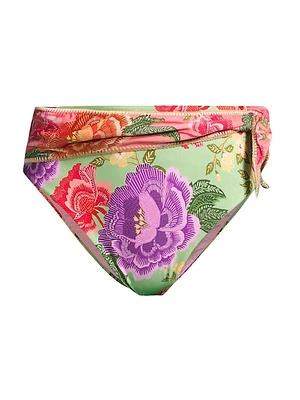 Flower Scarves Bikini Bottom