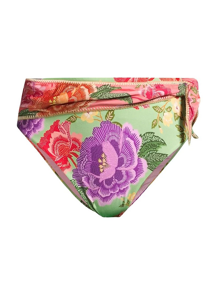 Flower Scarves Bikini Bottom