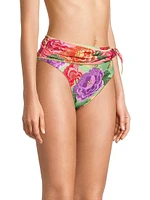 Flower Scarves Bikini Bottom