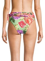 Flower Scarves Bikini Bottom