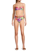 Flower Scarves Bikini Bottom