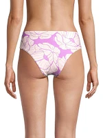 Paula Floral Mid-Rise Bikini Bottoms