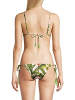 Banana Leaves Triangle Bikini Top