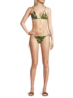 Banana Leaves Triangle Bikini Top