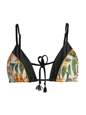 Biriba Papaya Triangle Bikini Top