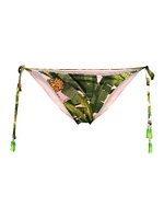 Banana Leaves Side-Tie Bikini Bottoms