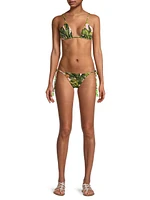 Banana Leaves Side-Tie Bikini Bottoms