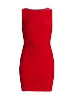 Shirred Slim-Fit Minidress