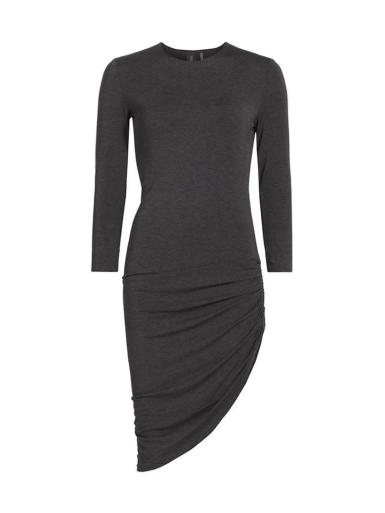 Side Drape Minidress