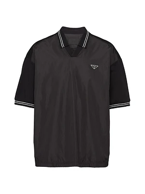 Piqué Polo Shirt with Re-Nylon Detail