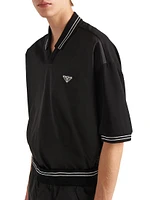 Piqué Polo Shirt with Re-Nylon Detail