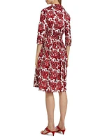 Coral Reef Print Shirtdress