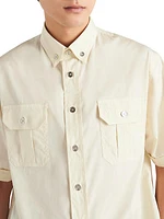 Short Sleeved Cotton Shirt