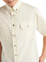 Short Sleeved Cotton Shirt